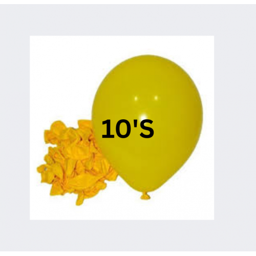 BALLOON PLAIN YELLOW 10'S BALLOON PLAIN YELLOW 10'S
